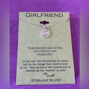 Sterling Silver Girlfriend Pendant Necklace